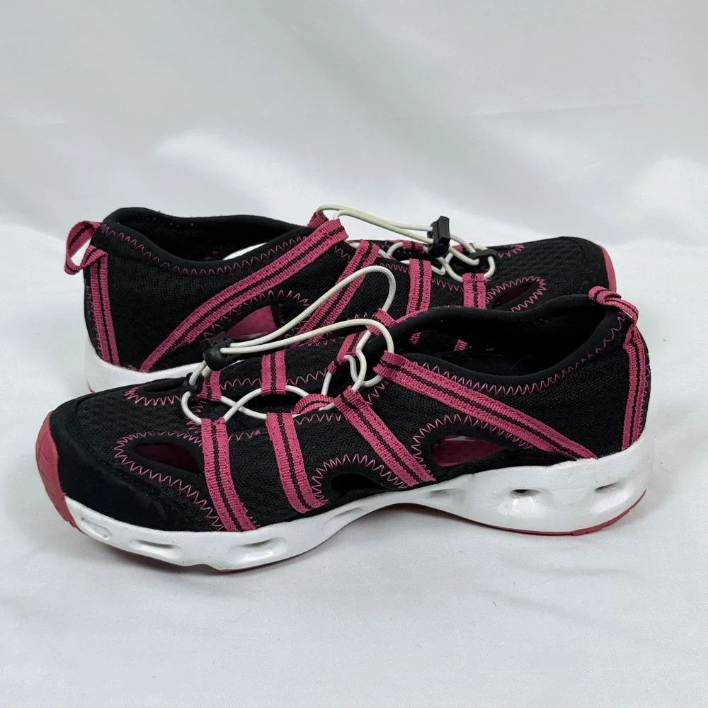 Speedo Womens Water Shoes Size 8 Black Pink Swim Hiking Quick Lace - Picture 4 of 11